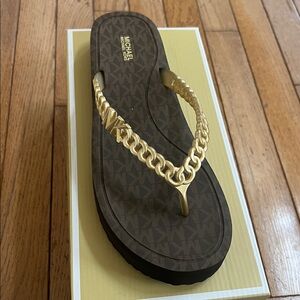 Michael Kors Zaza Slip-On Platform Flip Flop Sandals